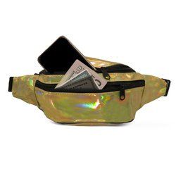 Shiny Gold Holographic Fashion Fanny Pack