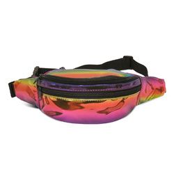 Colorful Holographic Fashion Fanny Pack-Rainbow