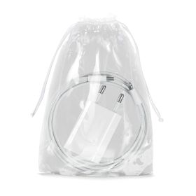 Clear Plastic Drawstring Bags 12" x 18"; Pack of 50 Clear Bags for Gifts 2 Mil Polyethylene Drawstring Gift Bags; Water-Resistant Plastic Shoe Bags 12