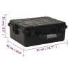 Portable Flight Case Black 21.7"x16.9"x8.3" PP