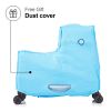 22 Inch Kid's Ride on Suitcase Children's Trolley Luggage Carry-On Luggage with Spinner Wheels \Lock\Safty Belt\Telescoping Handle Blue