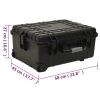 Wheeled Flight Case Black 22.8"x17.7"x10.6" PP