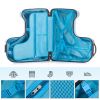 22 Inch Kid's Ride on Suitcase Children's Trolley Luggage Carry-On Luggage with Spinner Wheels \Lock\Safty Belt\Telescoping Handle Blue