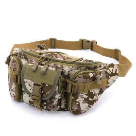 Camouflage Bag Men's Sports Outdoor Large Capacity Waterproof Tactical (Option: Desert camouflage)