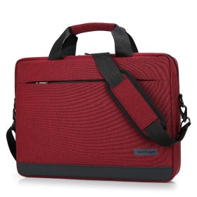 Computer Bag  Handbag Shoulder Bag Briefcase (Option: Red-14 in)