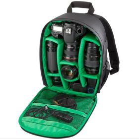 Puhongda Digital SLR Camera Bag Large Capacity Waterproof Portable Outdoor Men's Backpack (Option: Green-Backpack)