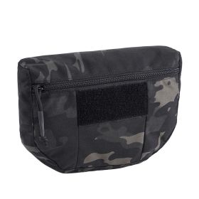 Vest With Bag Tactical Vest Belly  Sundries Bag (Option: Black camouflage)