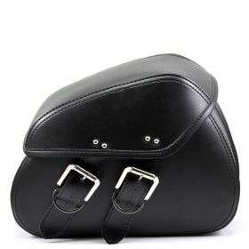 Motorcycle Retro Type Side Saddle Bag (Option: Black B)