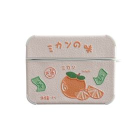 Peach Earphone Case 1 2 Generation Pro Wireless Bluetooth Protective Case (Option: Fragrant oranges-3generations)