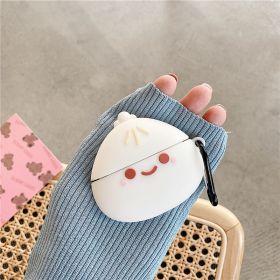 Bluetooth Wireless Earphone Protective Sleeve Anti-drop (Option: Threedimensional emoji buns-Airpods 12generation general)