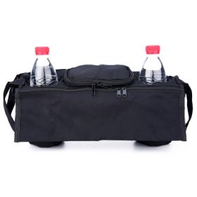 New Baby Stroller Hanging Bag Insulation Storage Bag (Color: Black)