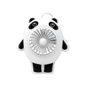 USB Charging Mute Cute Plastic Fan (Option: Without Keychain)