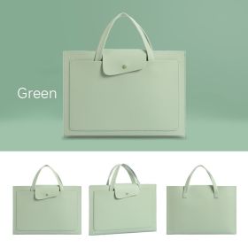 Suitable For Apple Notebook Laptop Bag Liner (Option: Mint green 2layers-13inches)