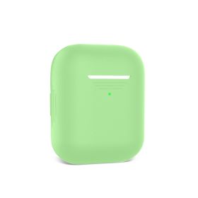 Generation Earphone Case Silicone Protective Cover (Option: 096 Custom Light Matcha-AirPods12 Generation)