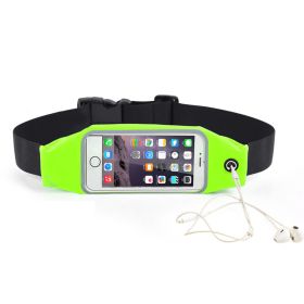 Touch Screen Clear Phone Waist Bag For Running Sports Fanny Pack (Color: Green)