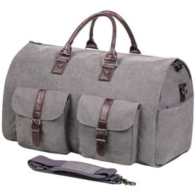 Portable Folding Outdoor Multifunctional Luggage Bag (Option: Gray-56cm×33cm×32cm)