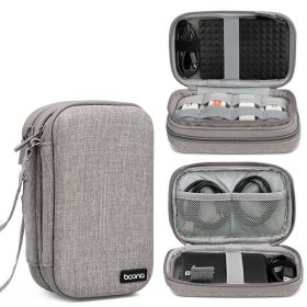 2.5-inch Mobile Hard Disk Protective Cover For Portable Storage (Option: Grey-Hard shell double layer)