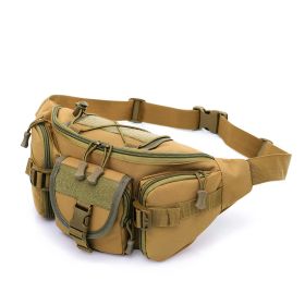 Camouflage Bag Men's Sports Outdoor Large Capacity Waterproof Tactical (Option: Wolf Brown)