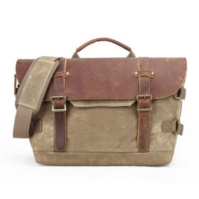 Digital Camera Bag Diagonal SLR Bag (Color: Khaki)