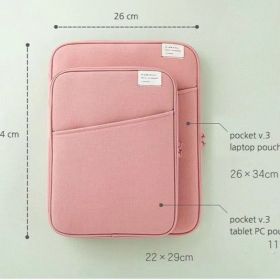 Shockproof Tablet PC Bag Liner (Option: Pink-11inch)