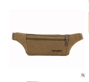 Fashionable Camouflage Print Waterproof Sports Fanny Pack (Option: Canvas Khaki)