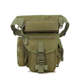 Outdoor Riding Leg Pack Male Locomotive Army Fan Tactics (Option: Green-31X17X11cm)