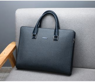 A One-shoulder Cross-slung Male Business Briefcase (Color: Blue)