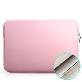 15.6 Notebook Liner Bag Protective Cover (Option: Pink-Plus velvet-11inches)