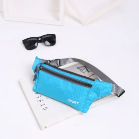 Fashionable Camouflage Print Waterproof Sports Fanny Pack (Option: 002Light Blue)