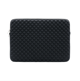 Fashion Business Diamond Pattern Laptop Liner Bag (Option: Black-11 Inch)