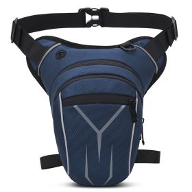 Men's Motorcycle Motorcycle Waist Bag Crossbody (Color: Navy Blue)