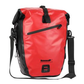 Bicycle Full Waterproof Cycling Backseat Bag (Option: RK19662 Red-27L)