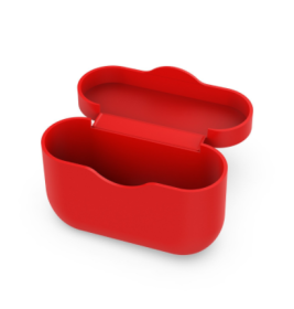 Solid Color Protective Shell Headset Pendant Cover (Option: Protective case red)