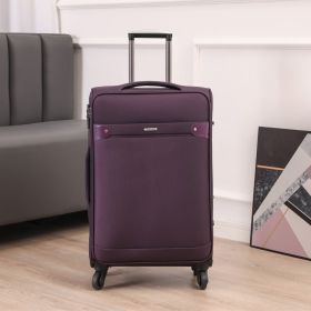 Business Luggage Oxford Bra Bar Large Capacity Password (Option: Purple Youth Edition-28inch)