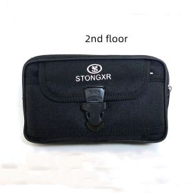 Oxford Cloth Waterproof Snap Phone Bag (Option: Black-2rd floor horizontal)