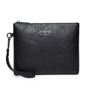 Men's Fashion Casual Business Clutch Bag (Color: Black)