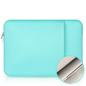 15.6 Notebook Liner Bag Protective Cover (Option: Green-Plus cashmere upgrade-11inches)