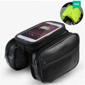 Cycling Equipment Mountain Bike Mobile Phone Bag (Color: Black)