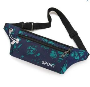 Fashionable Camouflage Print Waterproof Sports Fanny Pack (Option: Twist Green)