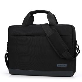 Computer Bag  Handbag Shoulder Bag Briefcase (Option: Black-14 in)