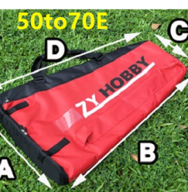 Model Airplane Fixed-wing Aircraft Wing Bag One-shoulder Carry Protection Bag (Option: Red-50to70E)