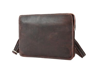 Vintage Leather Shoulder Crossbody Bag (Option: Black-large)