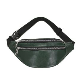 Fashionable Large Capacity Waist Bag Sports Multifunctional Chest Bag (Color: Green)