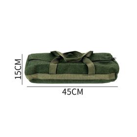 Large  Canvas Electrician's Tool Bag Wear-resistant Portable (Option: 2round bag 45x15 cm)