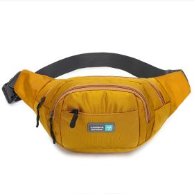 Sports And Leisure Shoulder Bag Oxford Cloth Waterproof (Option: Horizontal turmeric)