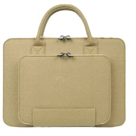 Lenovo  And Other Notebook Felt Handbags (Color: Yellow)