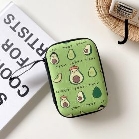 Fruit Rectangular Earphone Storage Bag Coin Purse (Option: J)