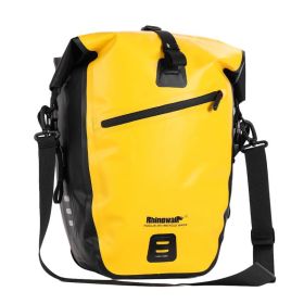 Bicycle Full Waterproof Cycling Backseat Bag (Option: RK19662 Yellow-27L)