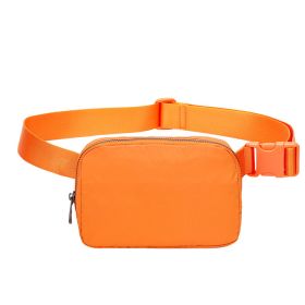 Belt Waist Bag Crossbody Fanny Packs For Women Shoulder Crossbody Chest Bag (Color: Orange)