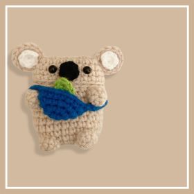 Homemade Handmade Knit Backpack Koala Bear Earphone Cover (Option: Airpods 3rd generation)